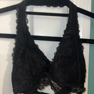 Gilly Hicks Black Lace Halter Bralette